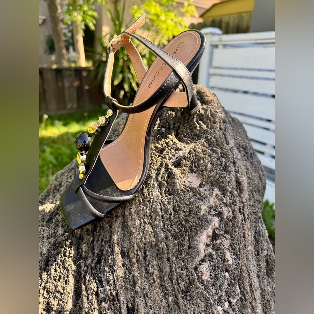 Francischini Black Heels, Size 38 - Picture 8 of 14